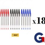 18 stylos bic mixtes