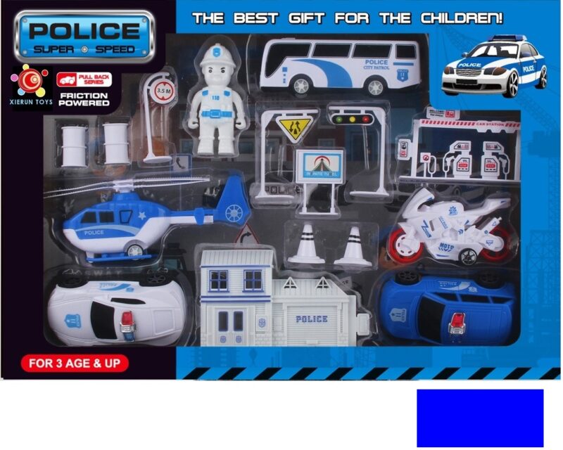 Ensemble de Véhicules d'Ingénierie et Police pour Enfants – Image 6